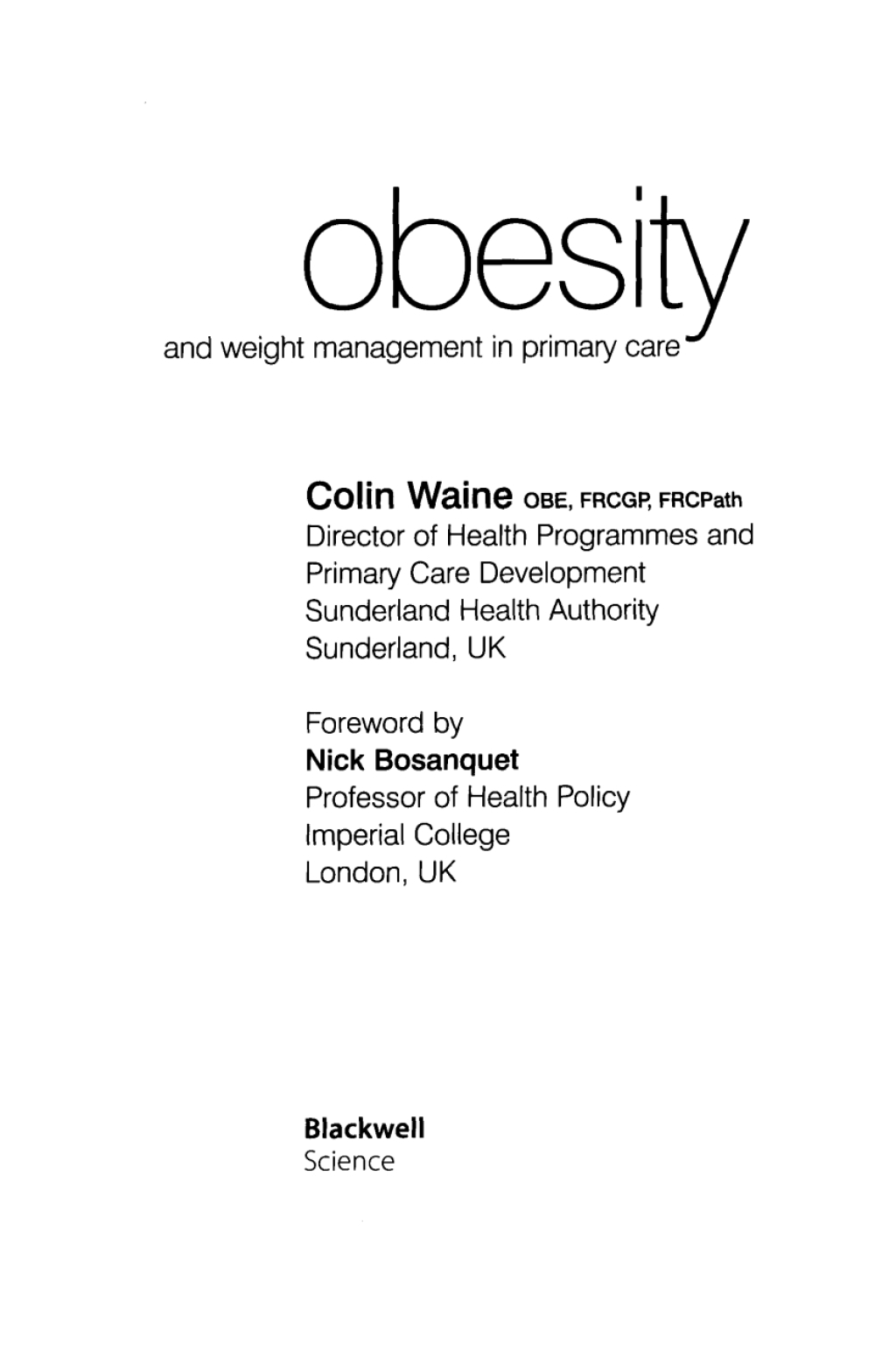 Obesity and Weight Management in Primary Care 1st Edition â€“ PDF/EPUB Version Downloadable