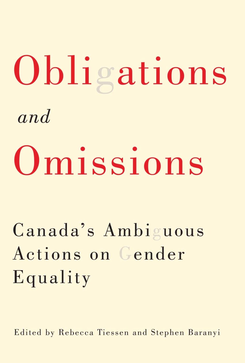 Obligations and Omissions Canadaâ€™s Ambiguous Actions on Gender Equality  â€“ PDF/EPUB Version Downloadable