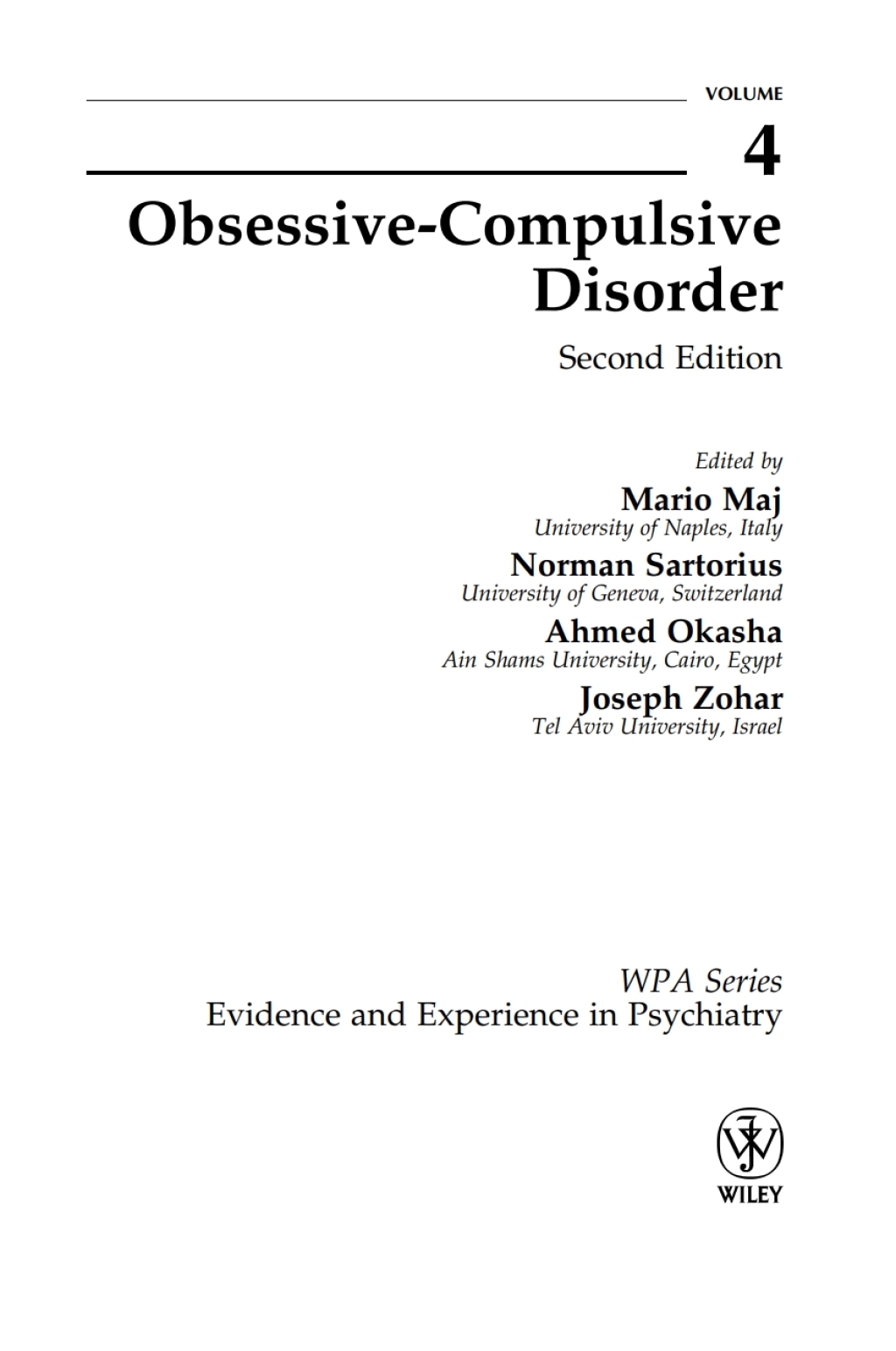 Obsessive-Compulsive Disorder 2nd Edition â€“ PDF/EPUB Version Downloadable