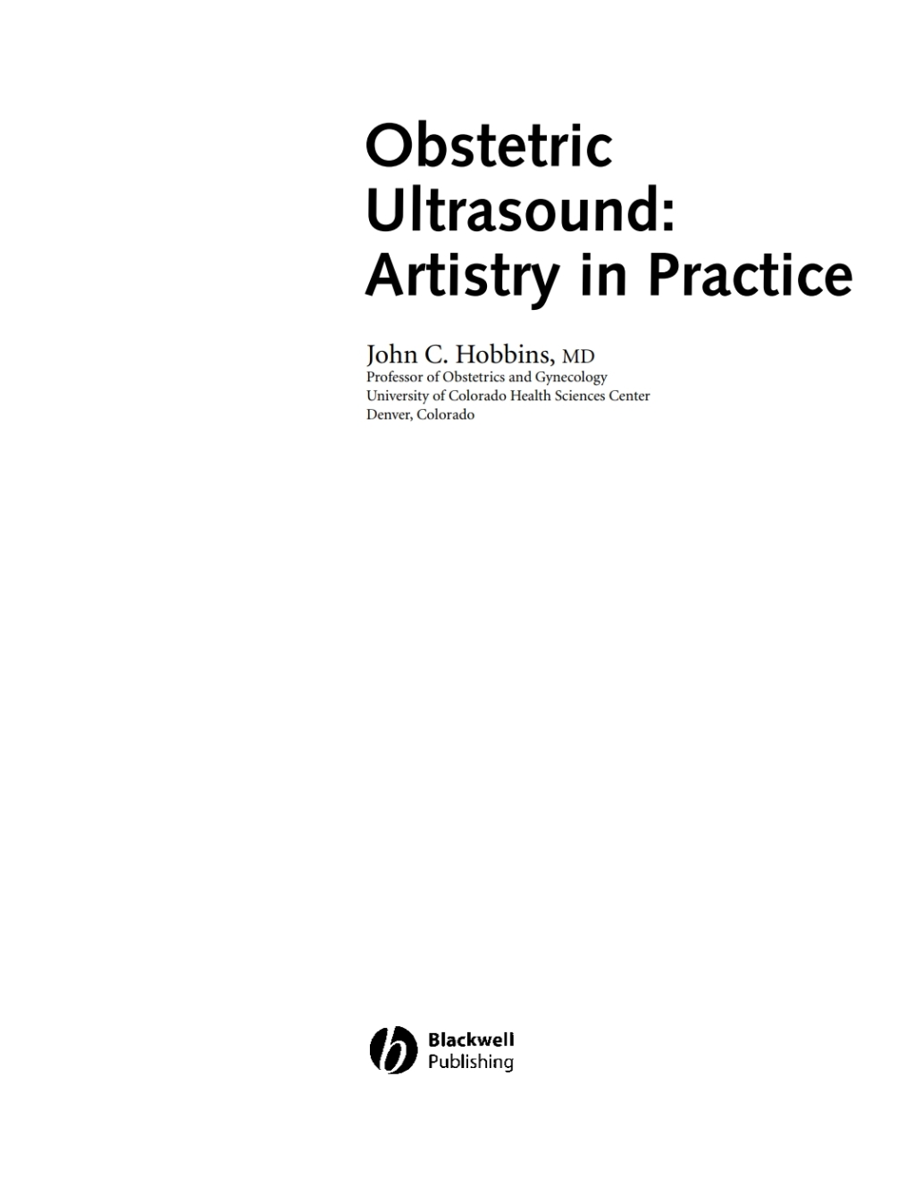 Obstetric Ultrasound Artistry in Practice 1st Edition â€“ PDF/EPUB Version Downloadable