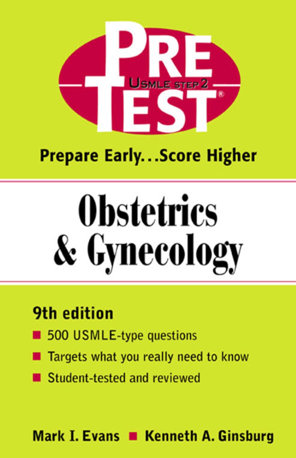 Obstetrics & Gynecology: PreTest Self-Assessment and Review 9th Edition - (PDF/EPUB Version)