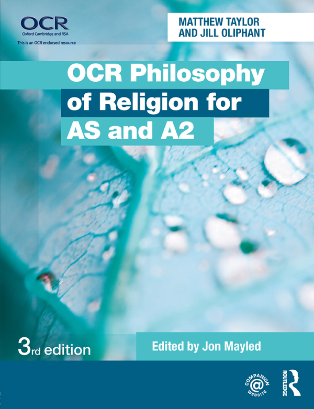 OCR Philosophy of Religion for AS and A2 3rd Edition â€“ PDF/EPUB Version Downloadable