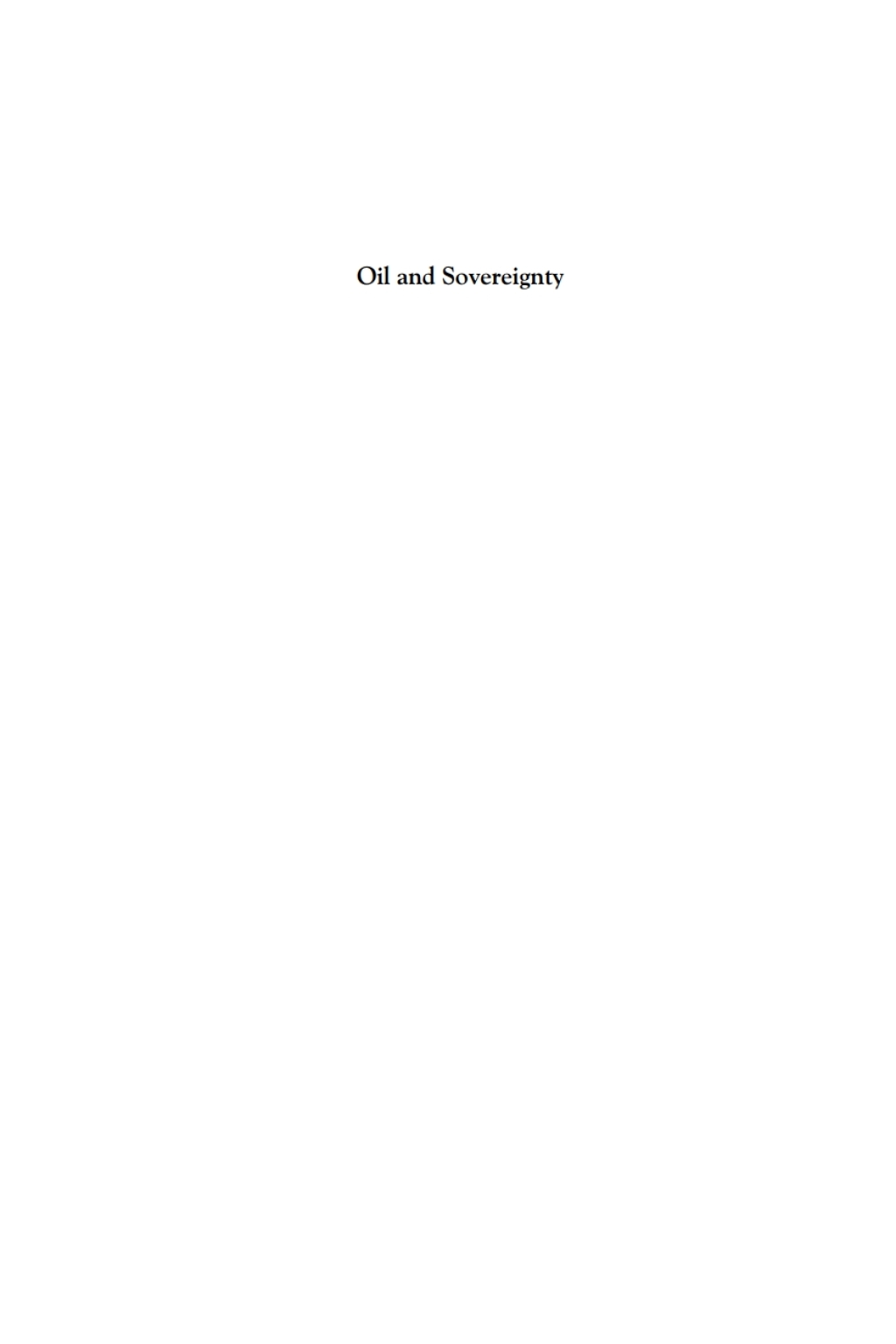 Oil and Sovereignty Petro-Knowledge and Energy Policy in the United States and Western Europe in the 1970s 1st Edition â€“ PDF/EPUB Version Downloadable