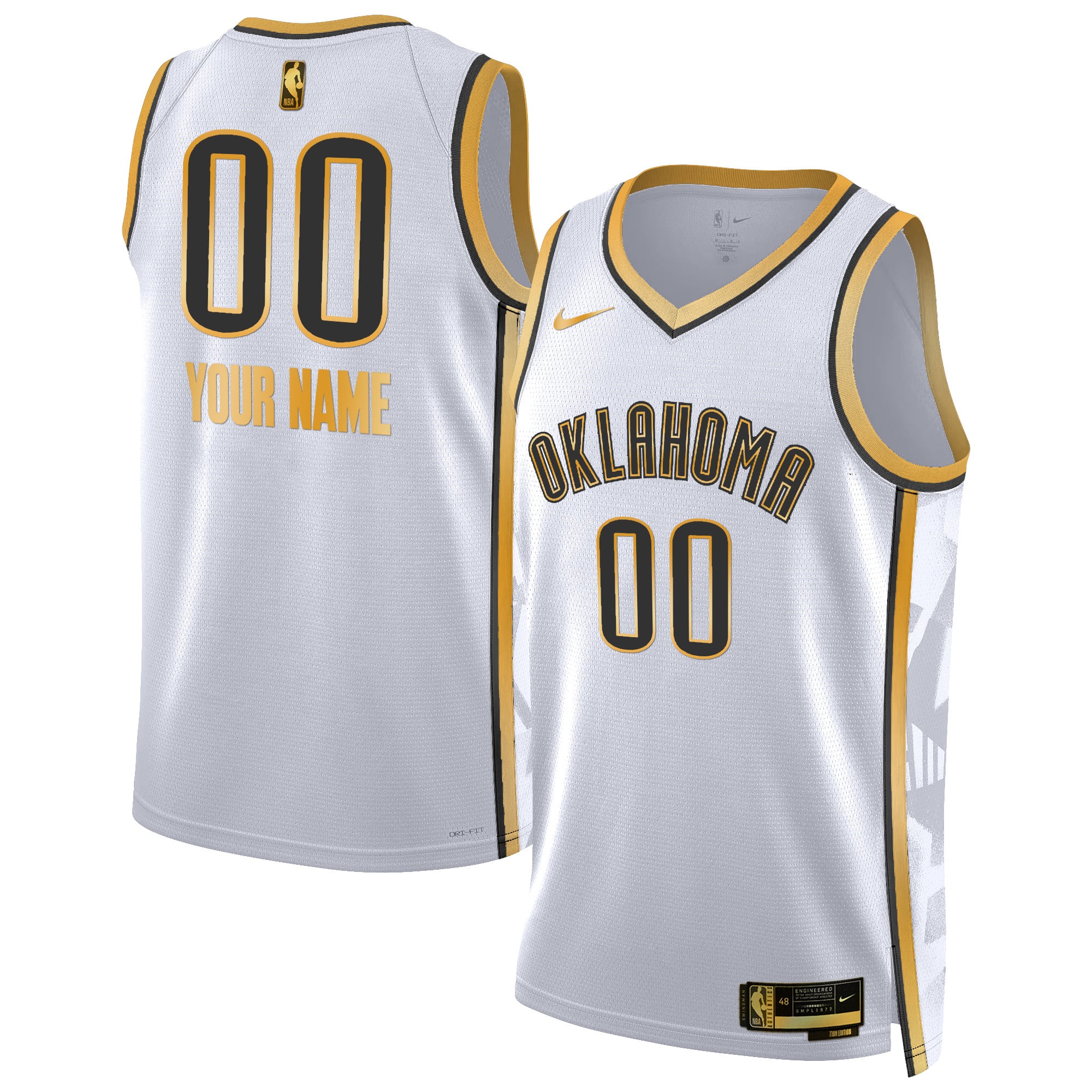 Oklahoma City Thunder 2024/25 City Edition Swingman Custom Jersey - All Stitched - Image 2
