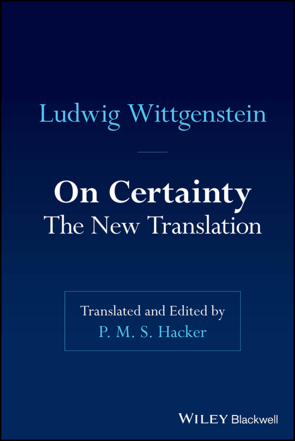 On Certainty The New Translation 1st Edition â€“ PDF/EPUB Version Downloadable