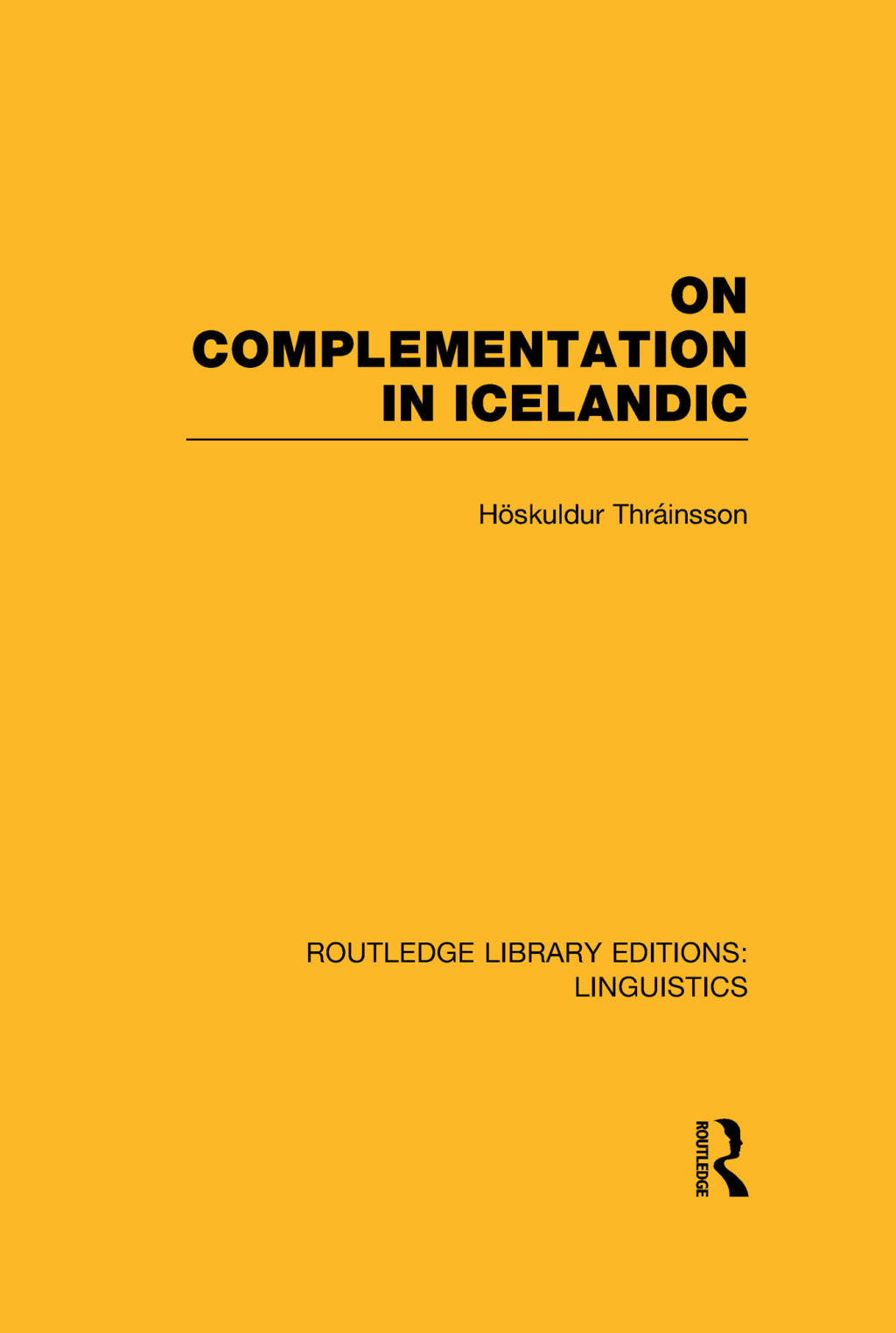 On Complementation in Icelandic 1st Edition â€“ PDF/EPUB Version Downloadable