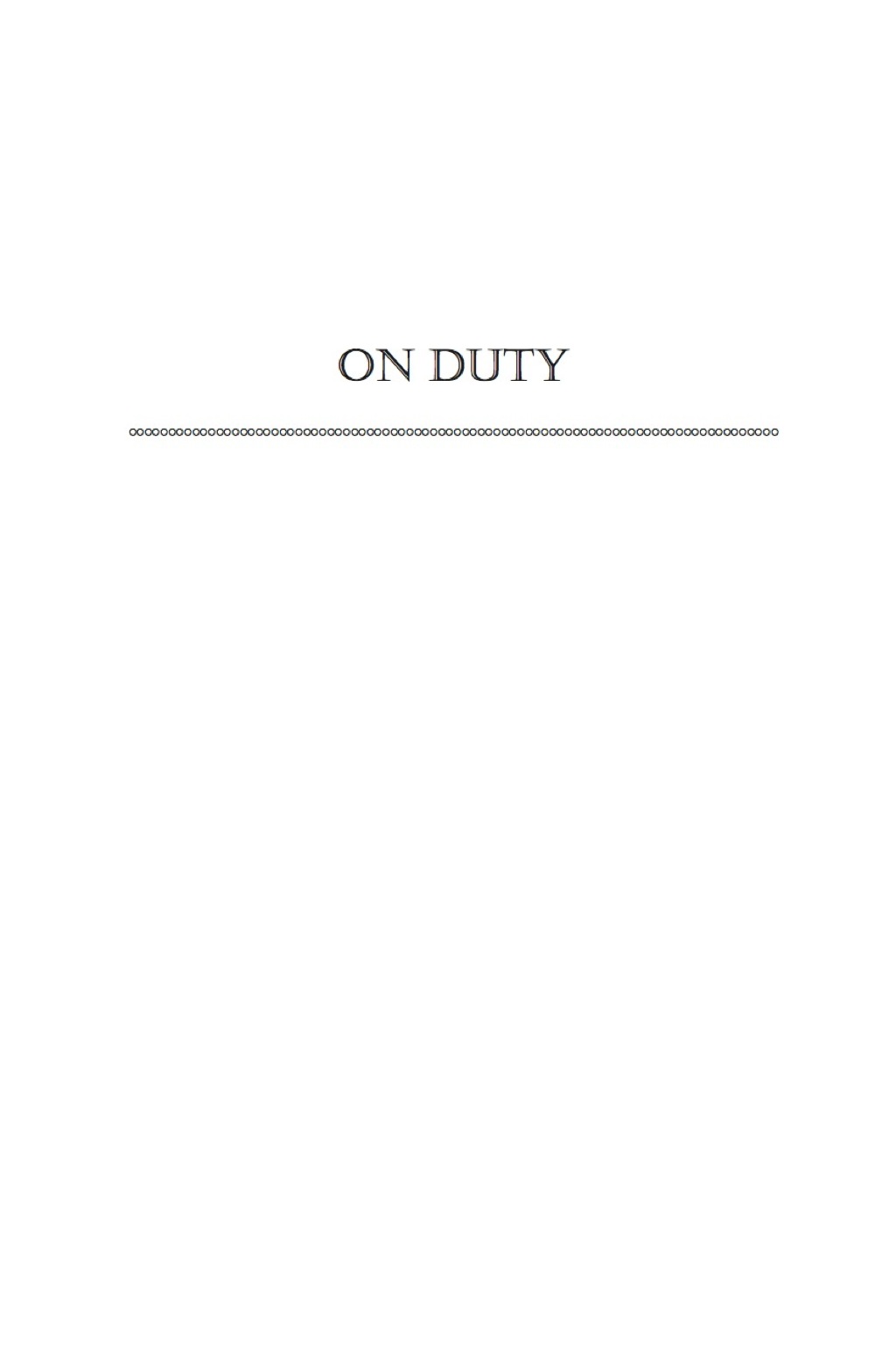 On Duty  â€“ PDF/EPUB Version Downloadable