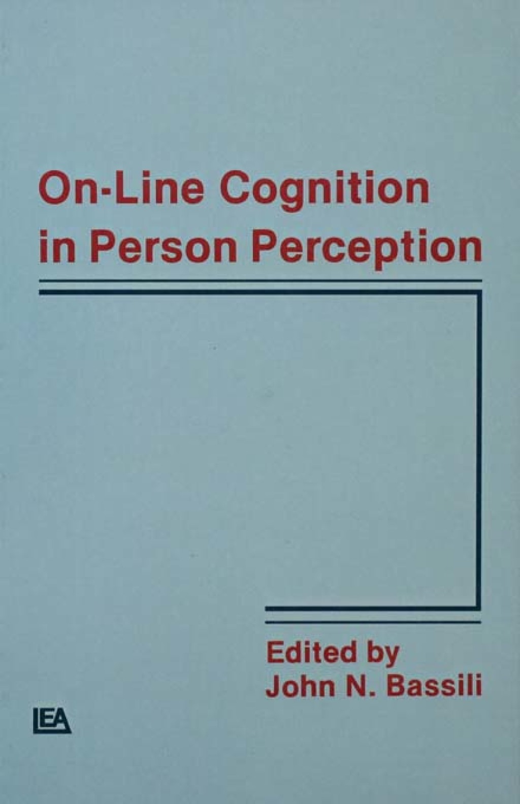 On-line Cognition in Person Perception 1st Edition â€“ PDF/EPUB Version Downloadable