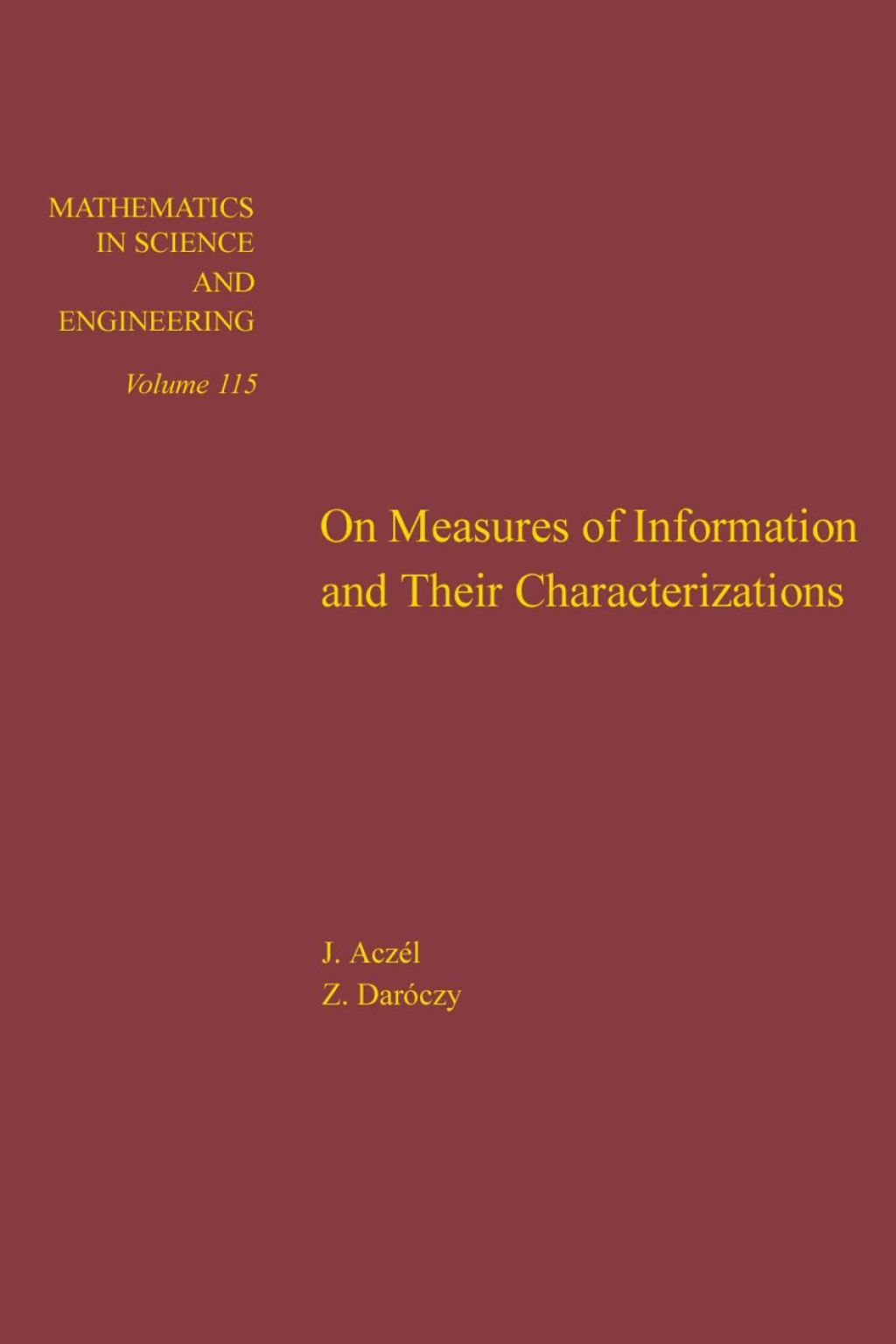 On measures of information and their characterizations  â€“ PDF/EPUB Version Downloadable
