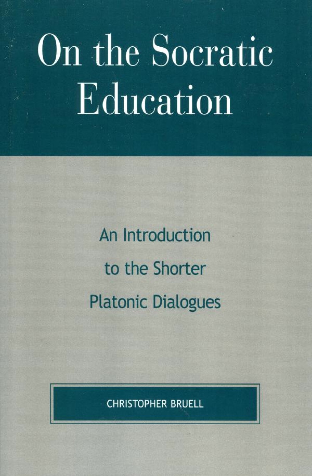 On the Socratic Education  â€“ PDF/EPUB Version Downloadable