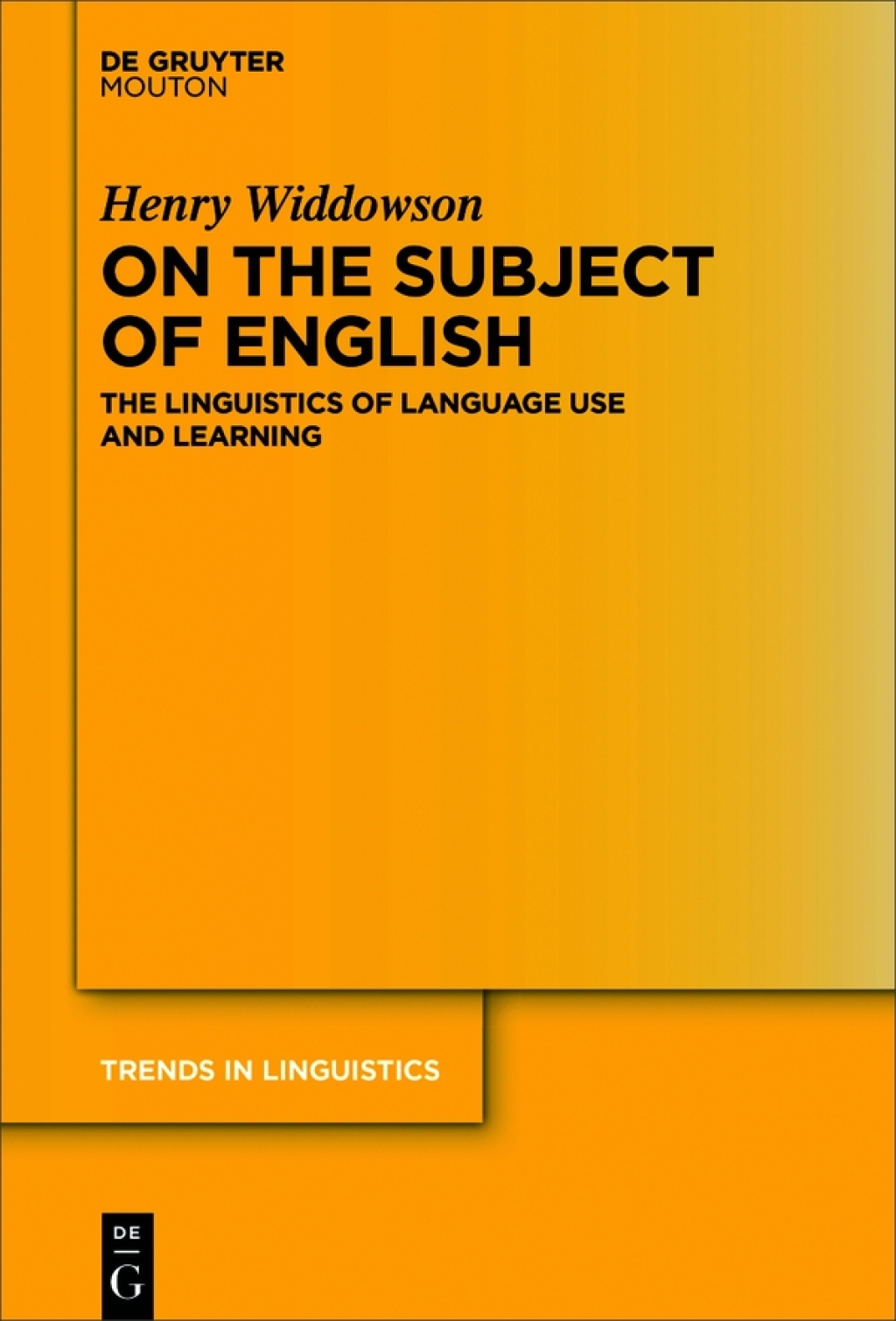On the Subject of English The Linguistics of Language Use and Learning 1st Edition â€“ PDF/EPUB Version Downloadable