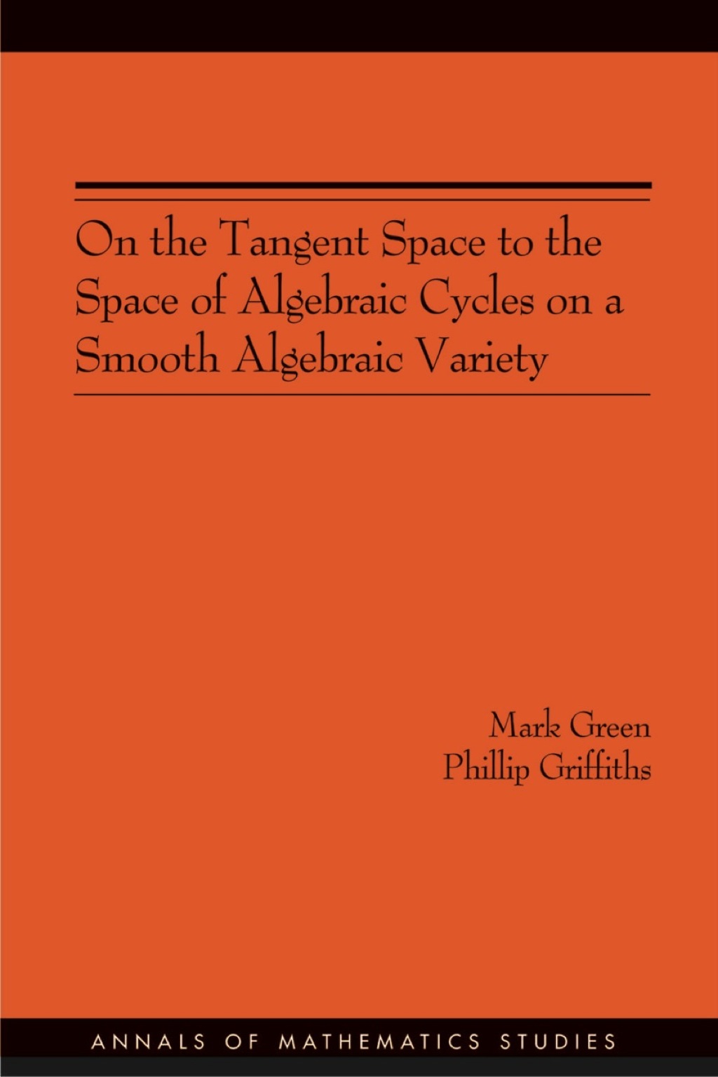 On the Tangent Space to the Space of Algebraic Cycles on a Smooth Algebraic Variety  â€“ PDF/EPUB Version Downloadable