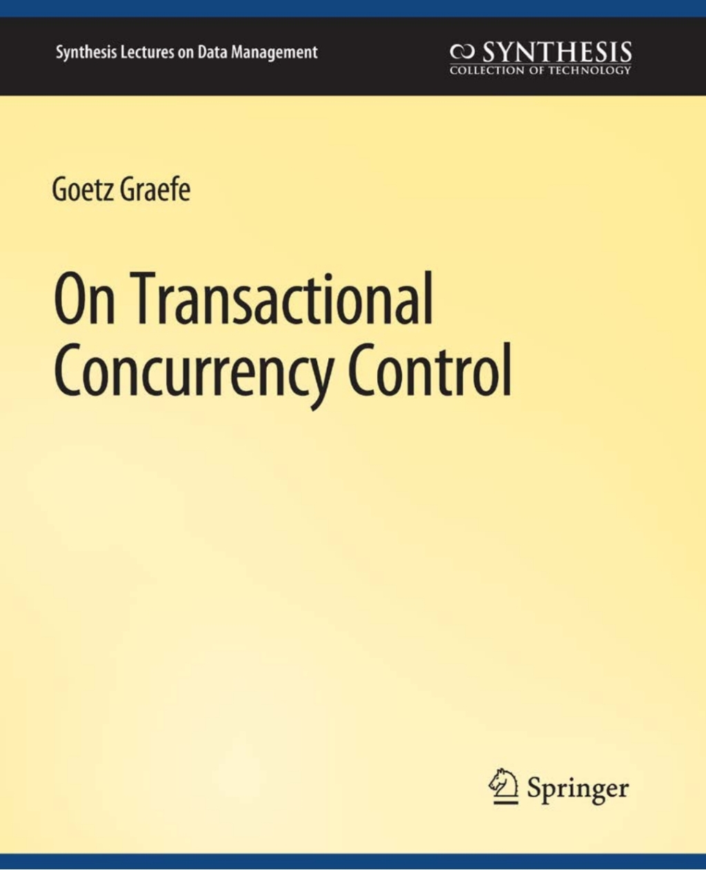 On Transactional Concurrency Control  â€“ PDF/EPUB Version Downloadable