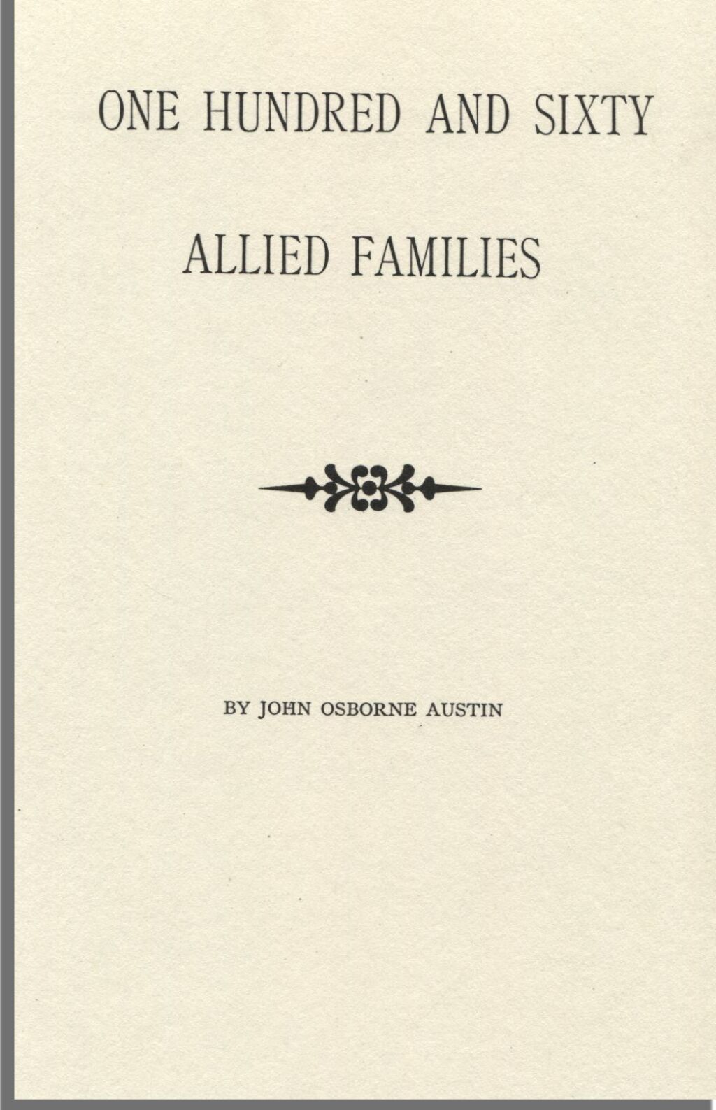 One Hundred and Sixty Allied Families 1st Edition â€“ PDF/EPUB Version Downloadable