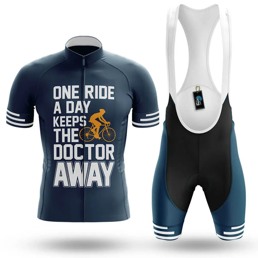 One Ride A Day - Navy - Men's Cycling Full Set