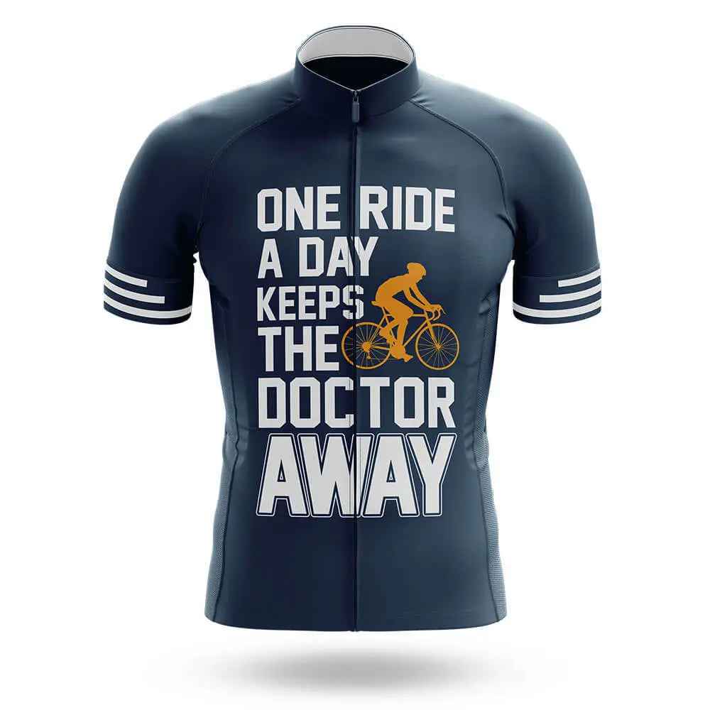 One Ride A Day - Navy - Men's Cycling Jersey Only