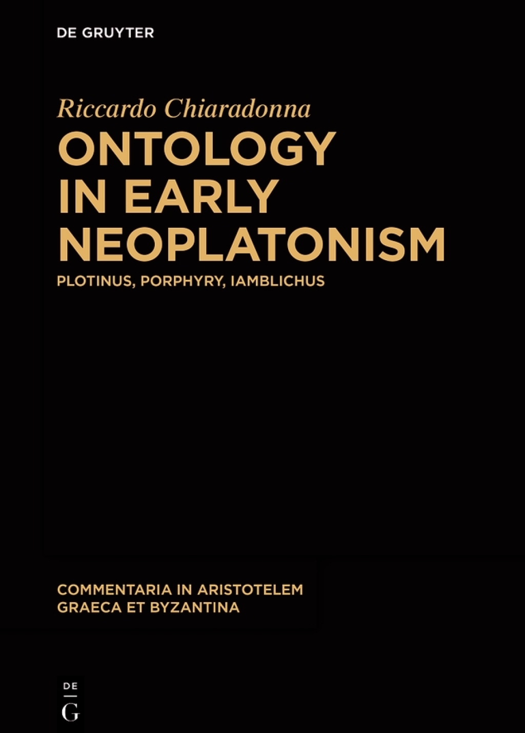 Ontology in Early Neoplatonism Plotinus, Porphyry, Iamblichus 1st Edition â€“ PDF/EPUB Version Downloadable