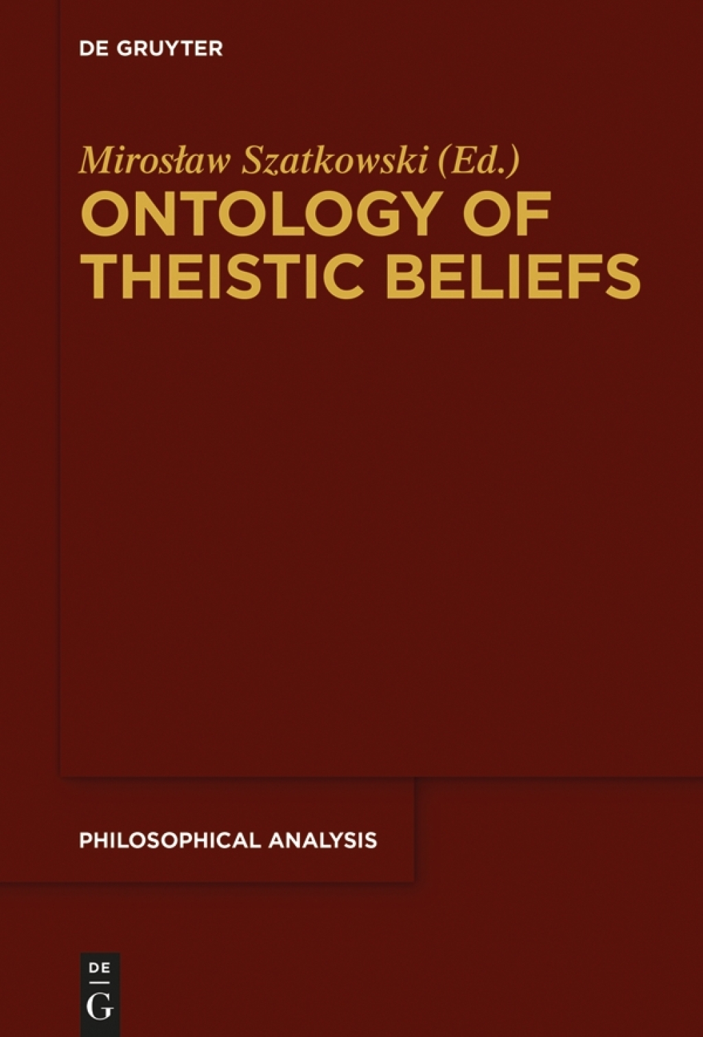 Ontology of Theistic Beliefs 1st Edition â€“ PDF/EPUB Version Downloadable