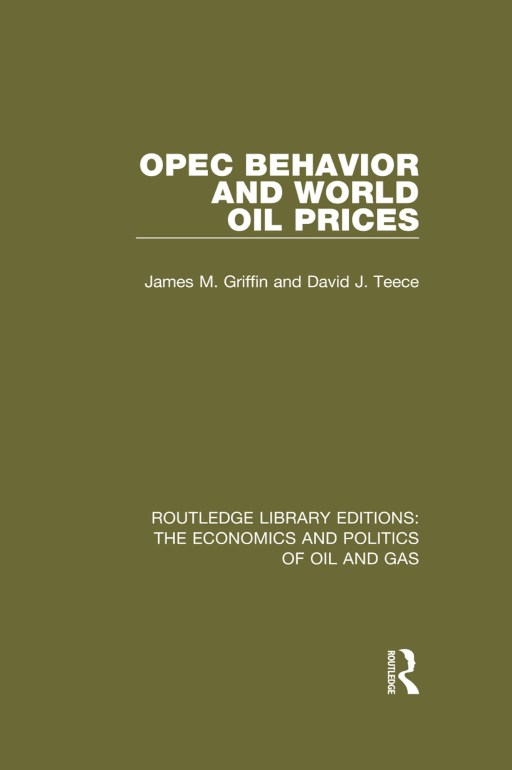 OPEC Behaviour and World Oil Prices 1st Edition â€“ PDF/EPUB Version Downloadable