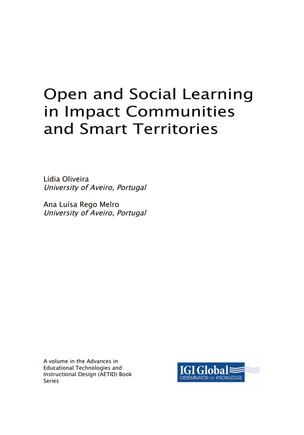 Open and Social Learning in Impact Communities and Smart Territories  â€“ PDF/EPUB Version Downloadable