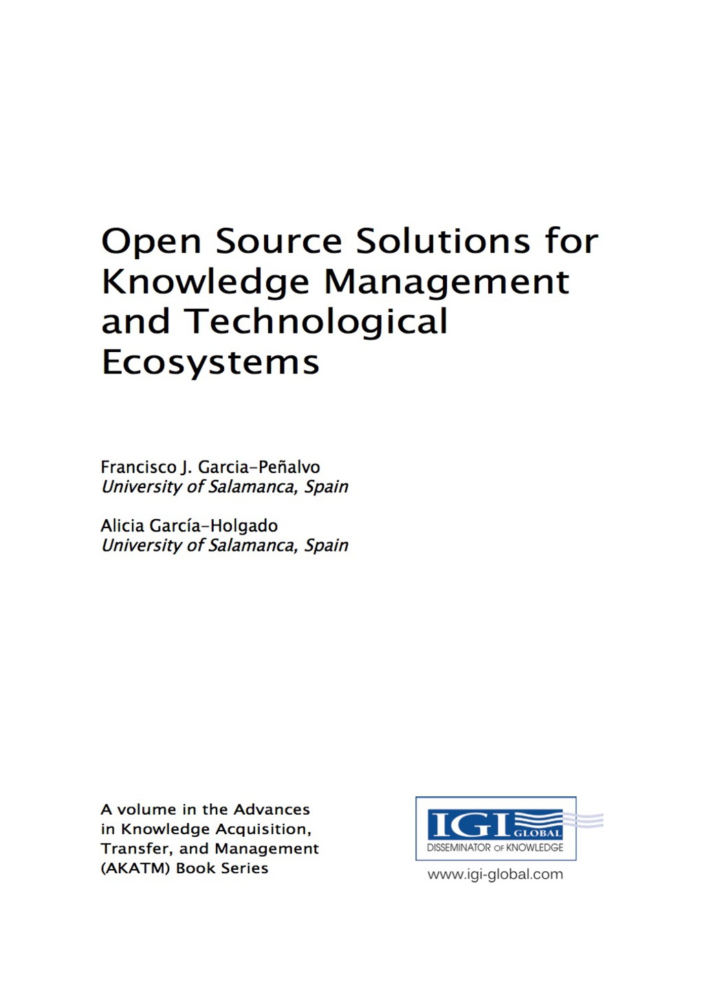 Open Source Solutions for Knowledge Management and Technological Ecosystems  â€“ PDF/EPUB Version Downloadable