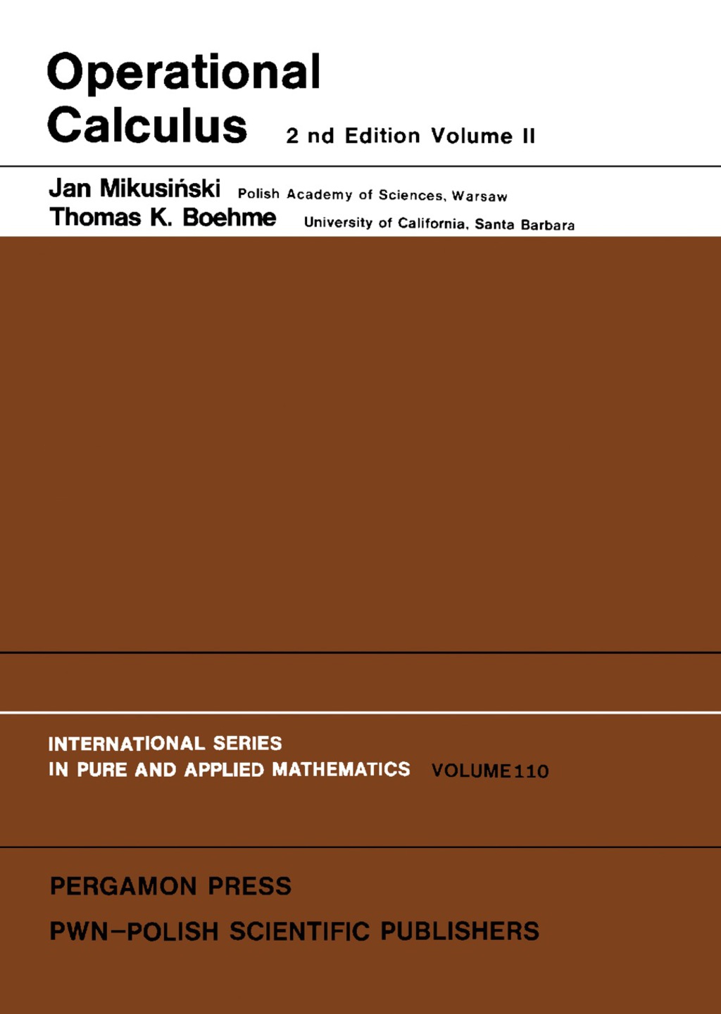 Operational Calculus 2nd Edition â€“ PDF/EPUB Version Downloadable