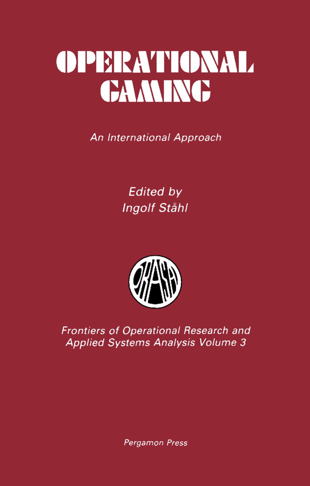 Operational Gaming An International Approach  â€“ PDF/EPUB Version Downloadable