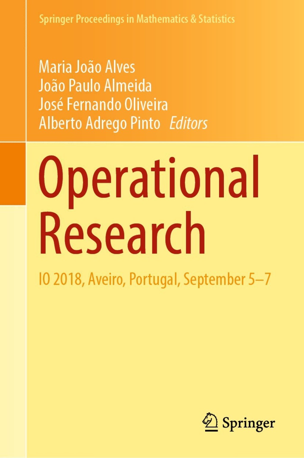 Operational Research IO 2018, Aveiro, Portugal, September 5-7  â€“ PDF/EPUB Version Downloadable