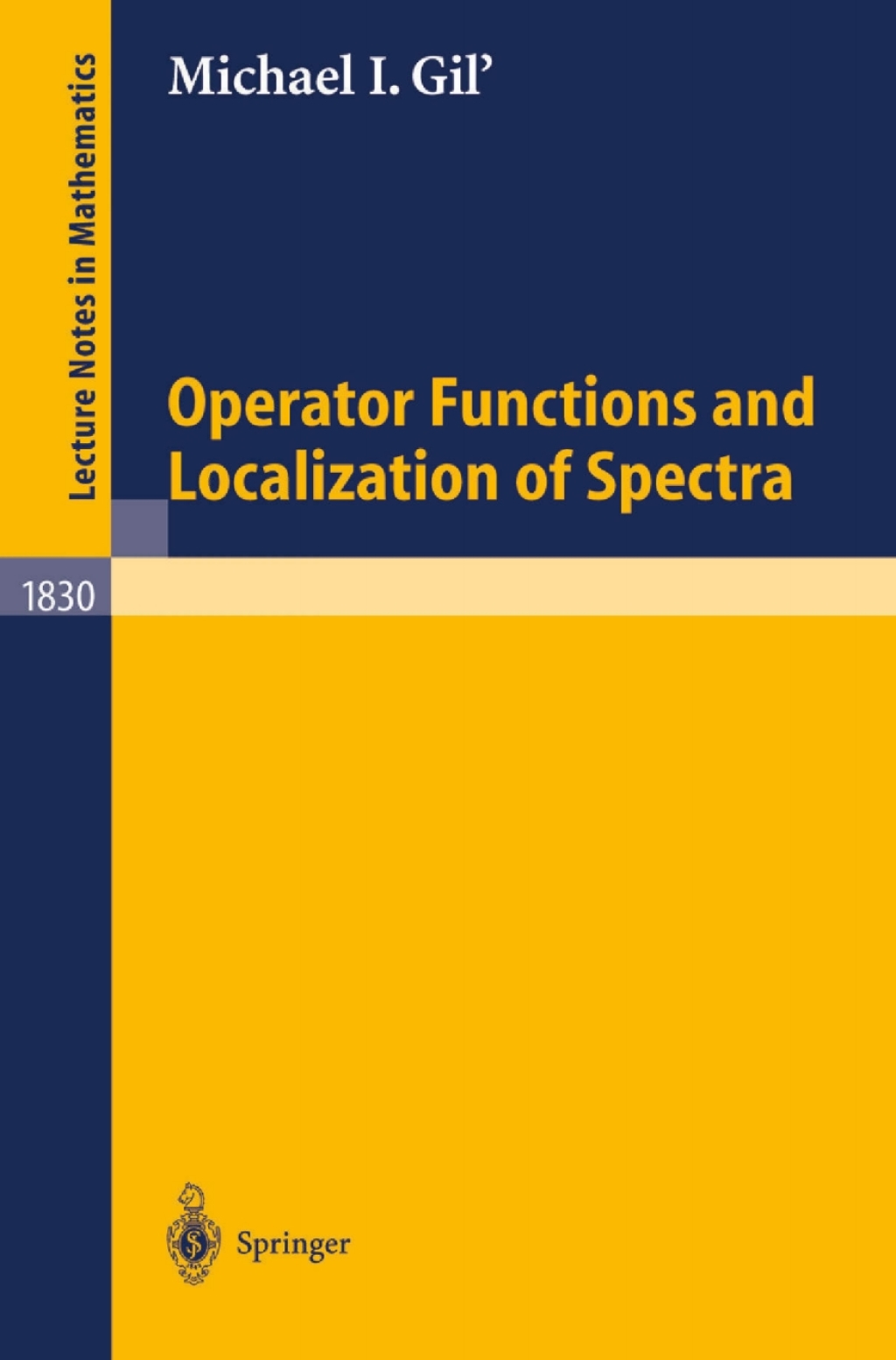 Operator Functions and Localization of Spectra  â€“ PDF/EPUB Version Downloadable