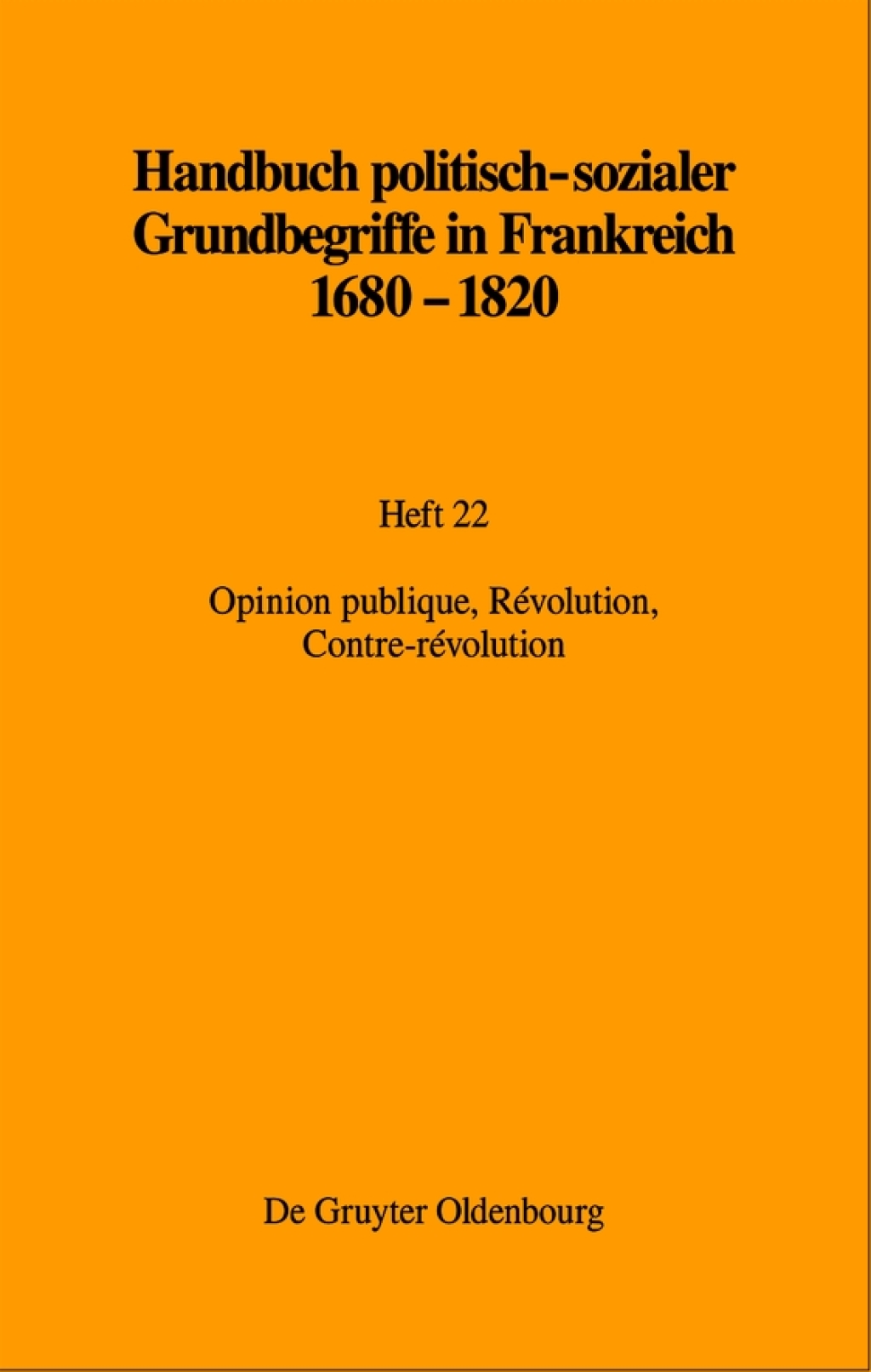 Opinion publique, RÃ©volution, Contre-rÃ©volution 1st Edition â€“ PDF/EPUB Version Downloadable
