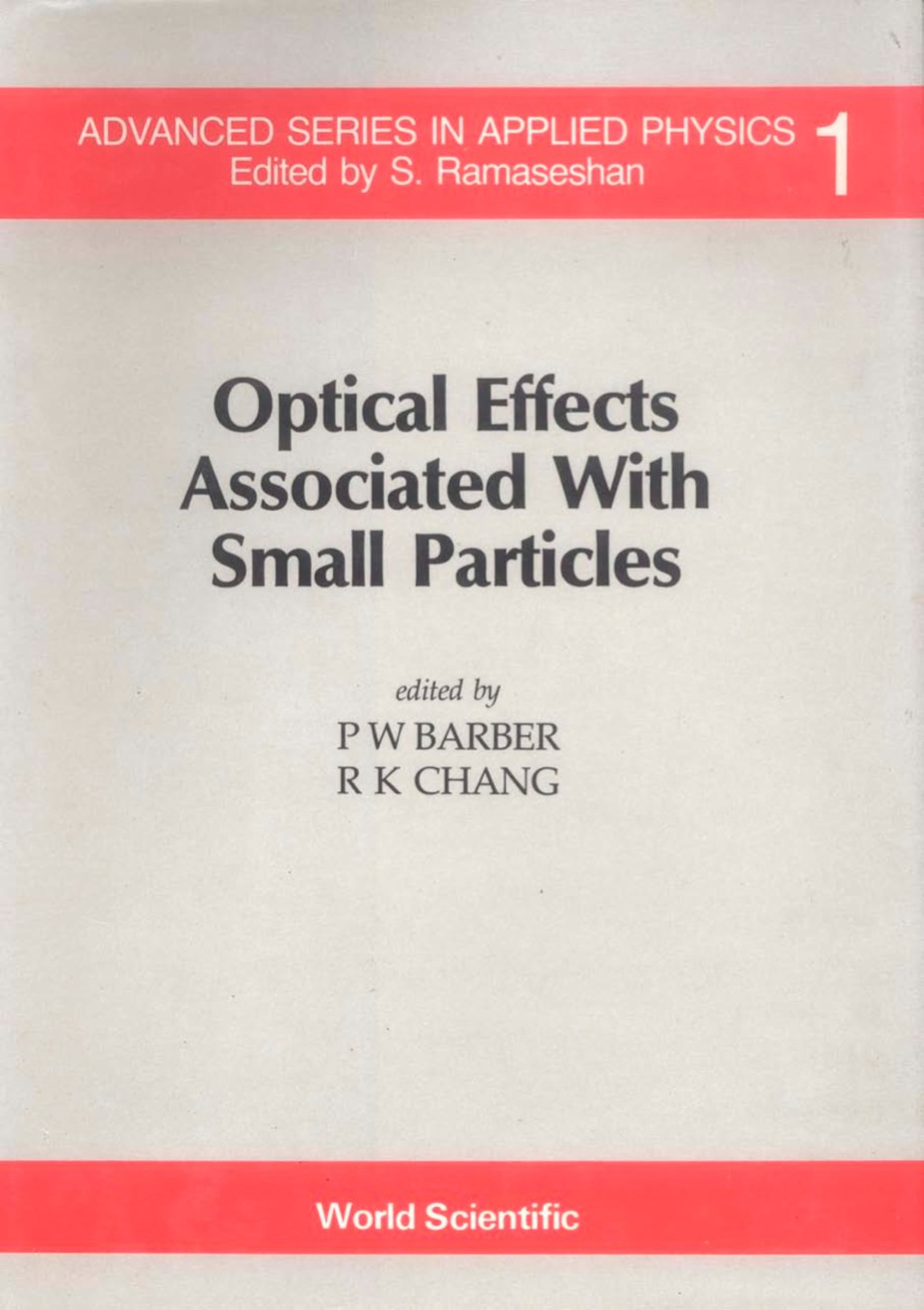 OPTICAL EFFECTS ASSOCIATED WITH SMALL PARTICLES  â€“ PDF/EPUB Version Downloadable
