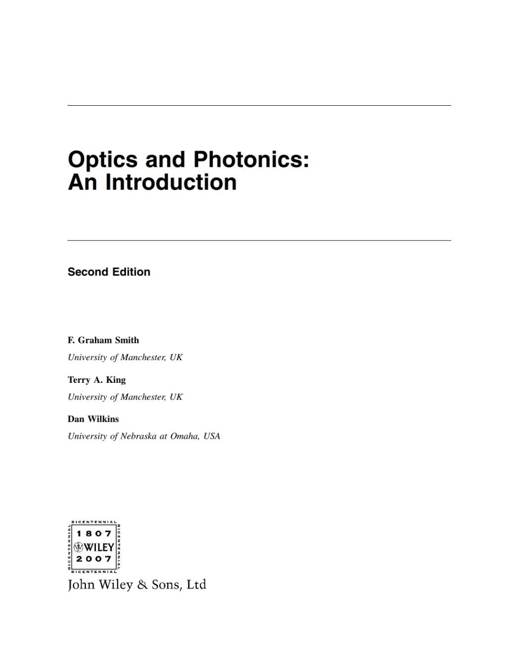 Optics and Photonics An Introduction 2nd Edition â€“ PDF/EPUB Version Downloadable