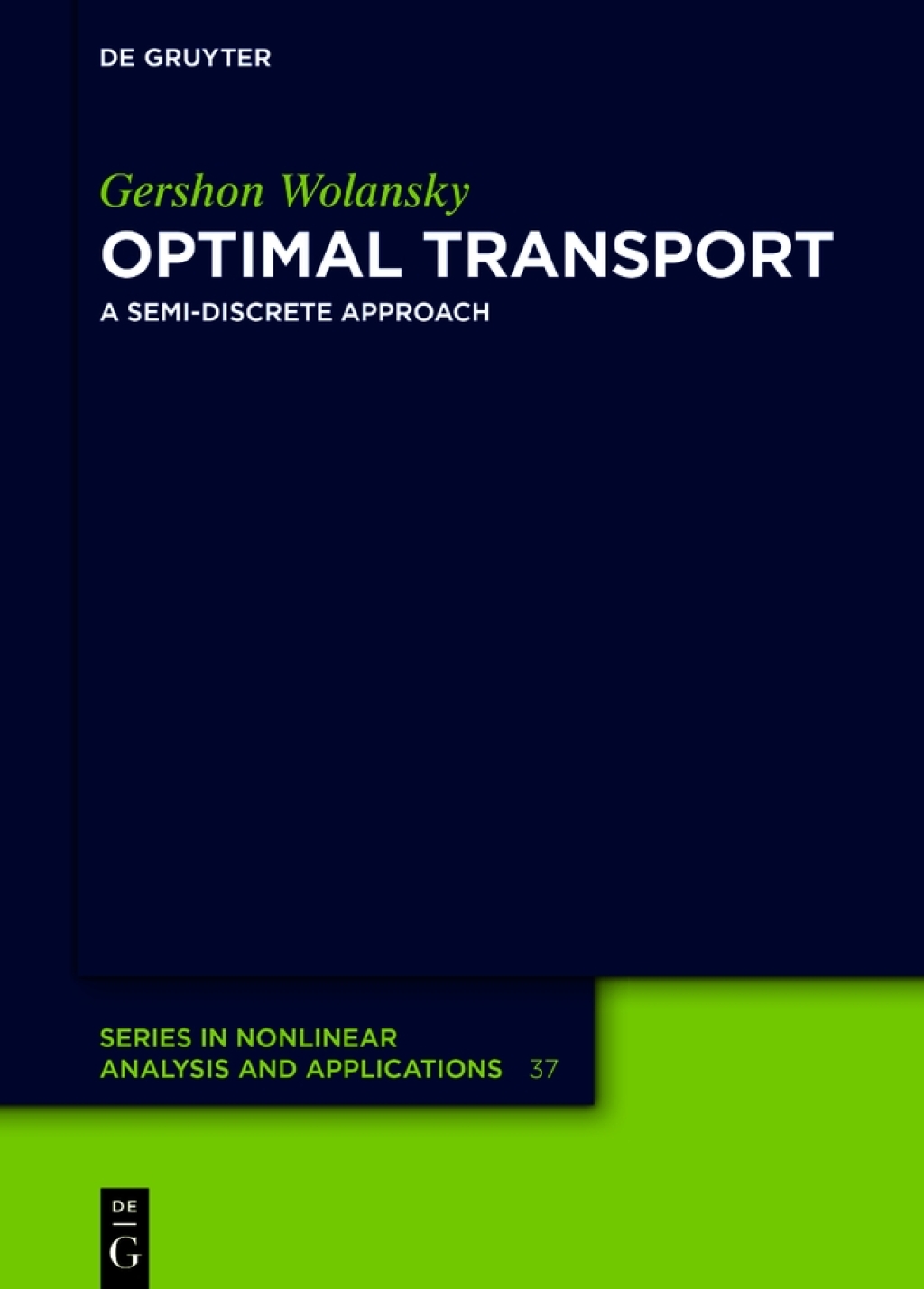 Optimal Transport A Semi-Discrete Approach 1st Edition â€“ PDF/EPUB Version Downloadable