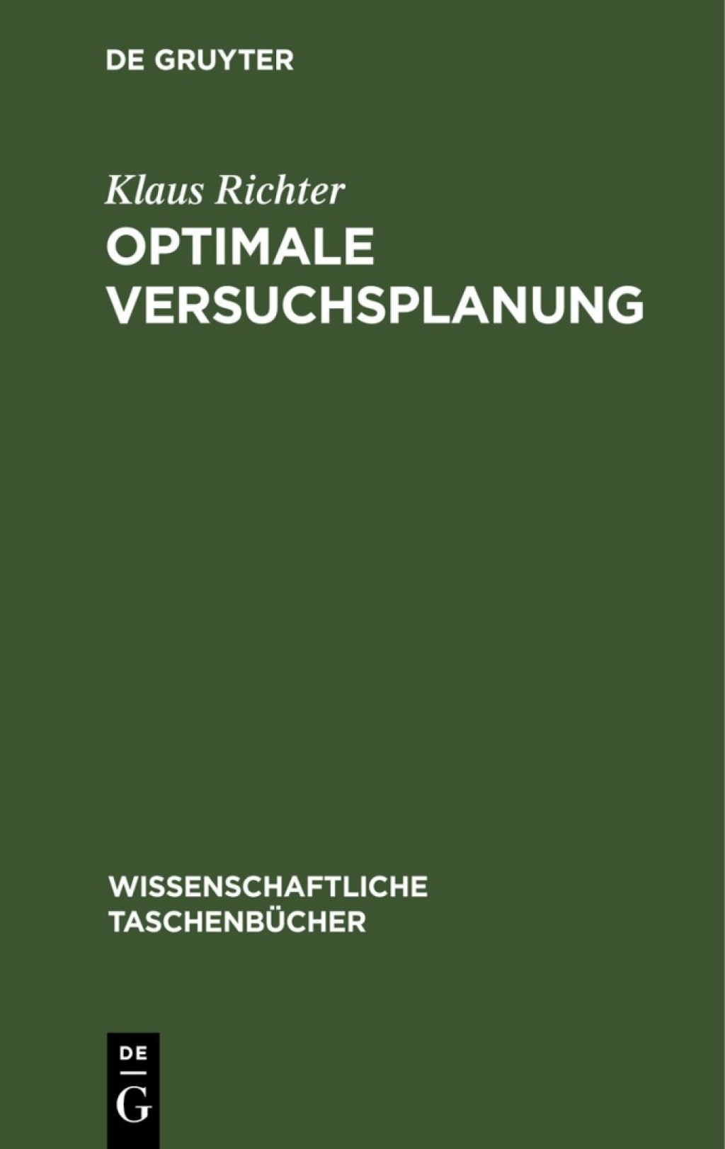 Optimale Versuchsplanung 1st Edition â€“ PDF/EPUB Version Downloadable