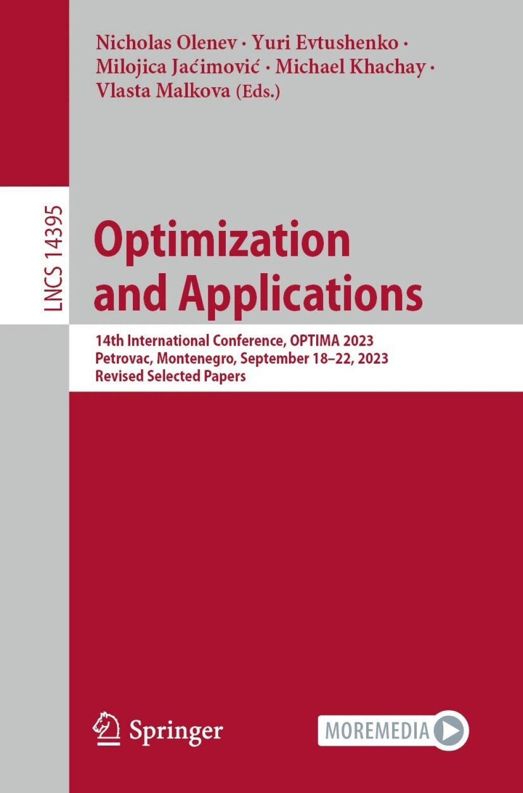 Optimization and Applications 14th International Conference, OPTIMA 2023, Petrovac, Montenegro, September 18â€“22, 2023, Revised Selected Papers  â€“ PDF/EPUB Version Downloadable