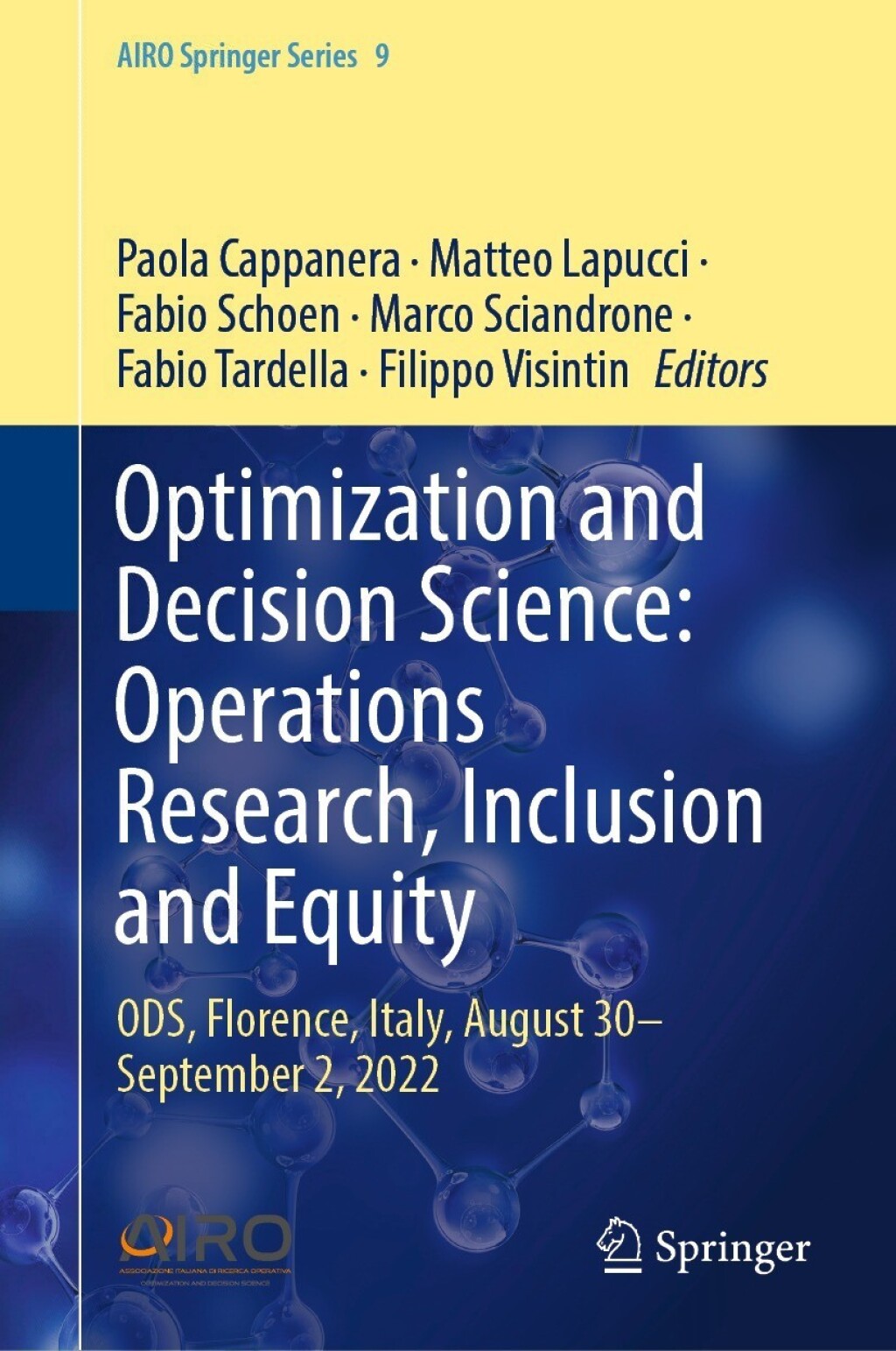 Optimization and Decision Science: Operations Research, Inclusion and Equity ODS, Florence, Italy, August 30â€”September 2, 2022  â€“ PDF/EPUB Version Downloadable