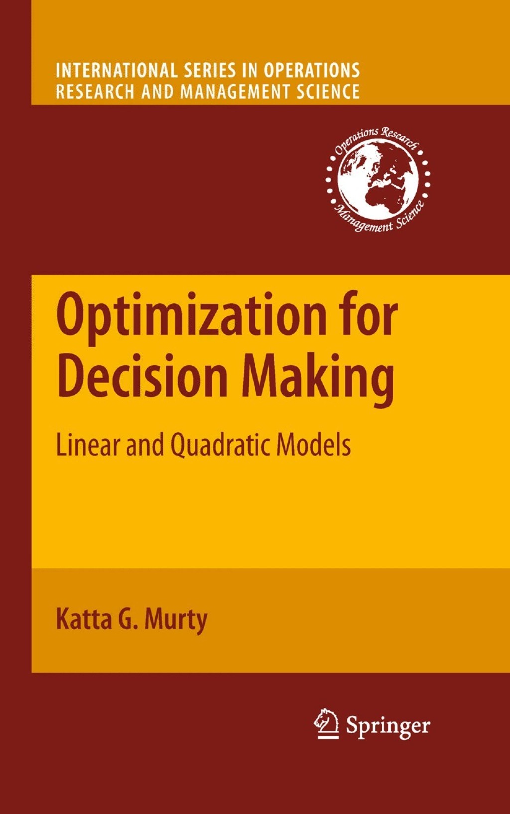 Optimization for Decision Making Linear and Quadratic Models  â€“ PDF/EPUB Version Downloadable