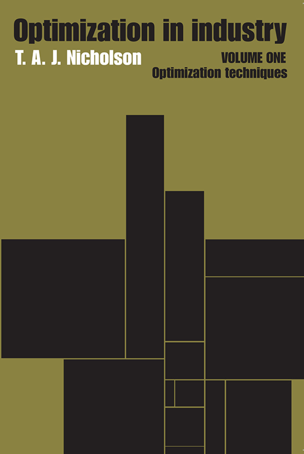 Optimization in Industry Volume 1, Optimization Techniques 1st Edition â€“ PDF/EPUB Version Downloadable
