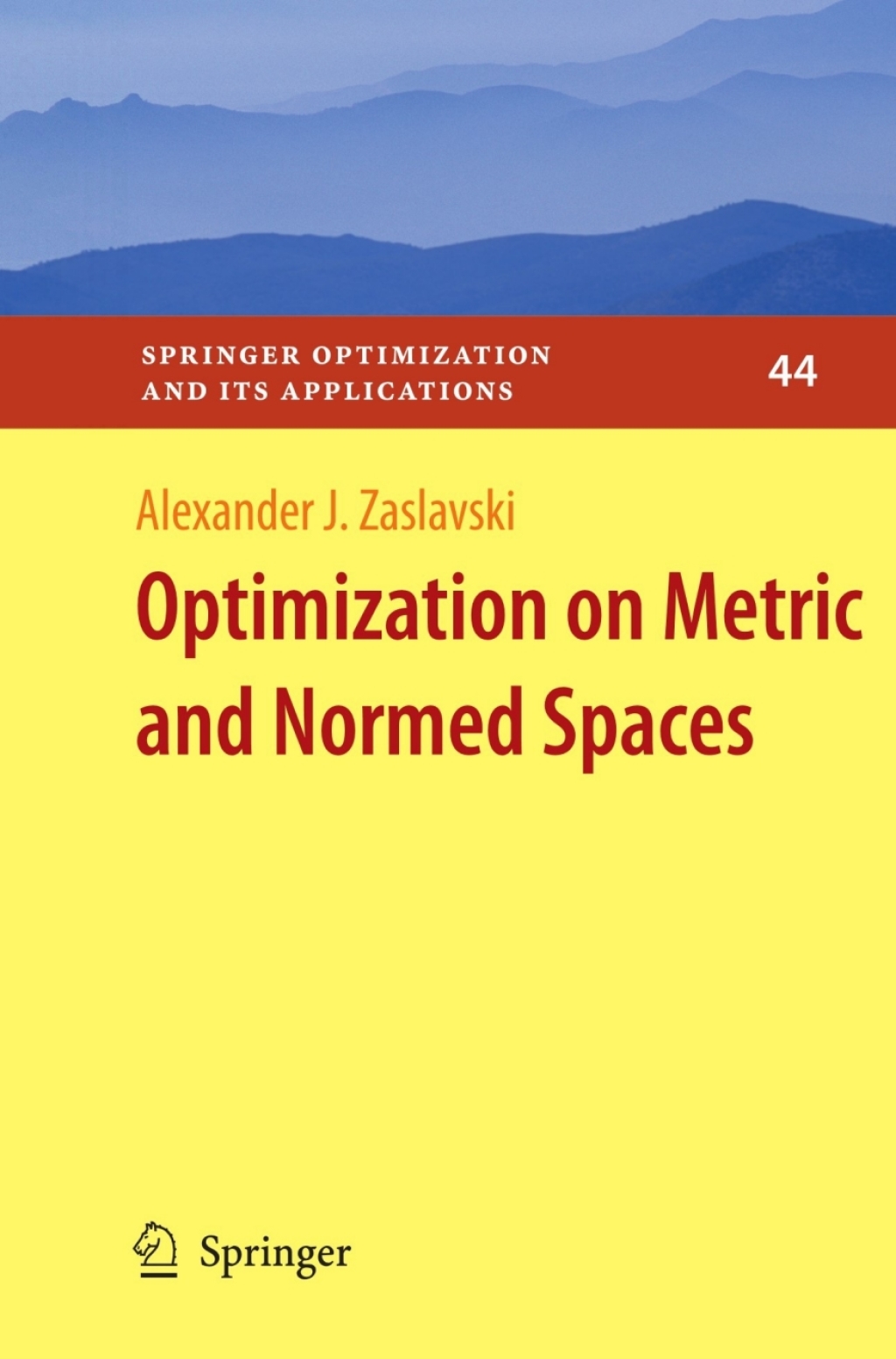 Optimization on Metric and Normed Spaces  â€“ PDF/EPUB Version Downloadable