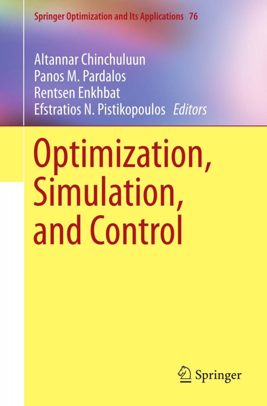Optimization, Simulation, and Control  â€“ PDF/EPUB Version Downloadable
