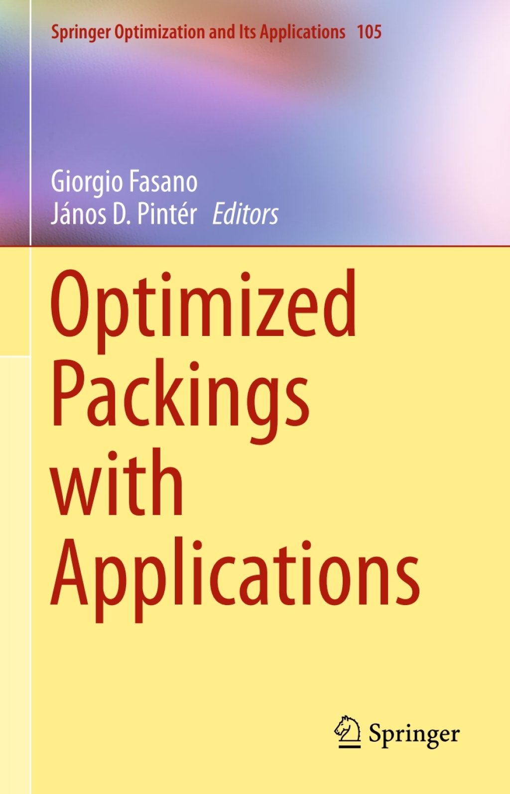 Optimized Packings with Applications  â€“ PDF/EPUB Version Downloadable