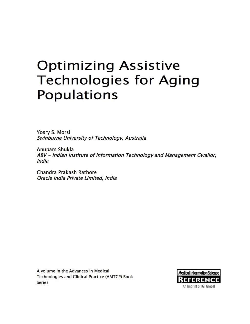 Optimizing Assistive Technologies for Aging Populations – PDF/EPUB Version Downloadable