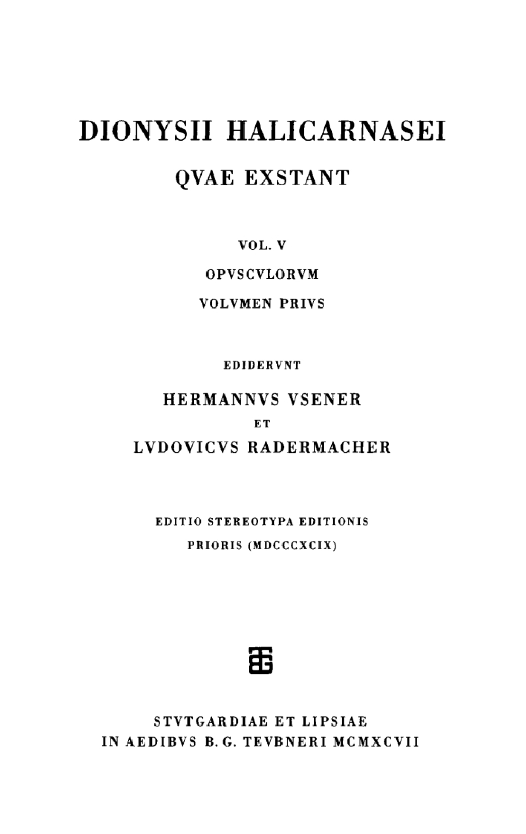 Opusculorum vol. I 1st Edition â€“ PDF/EPUB Version Downloadable
