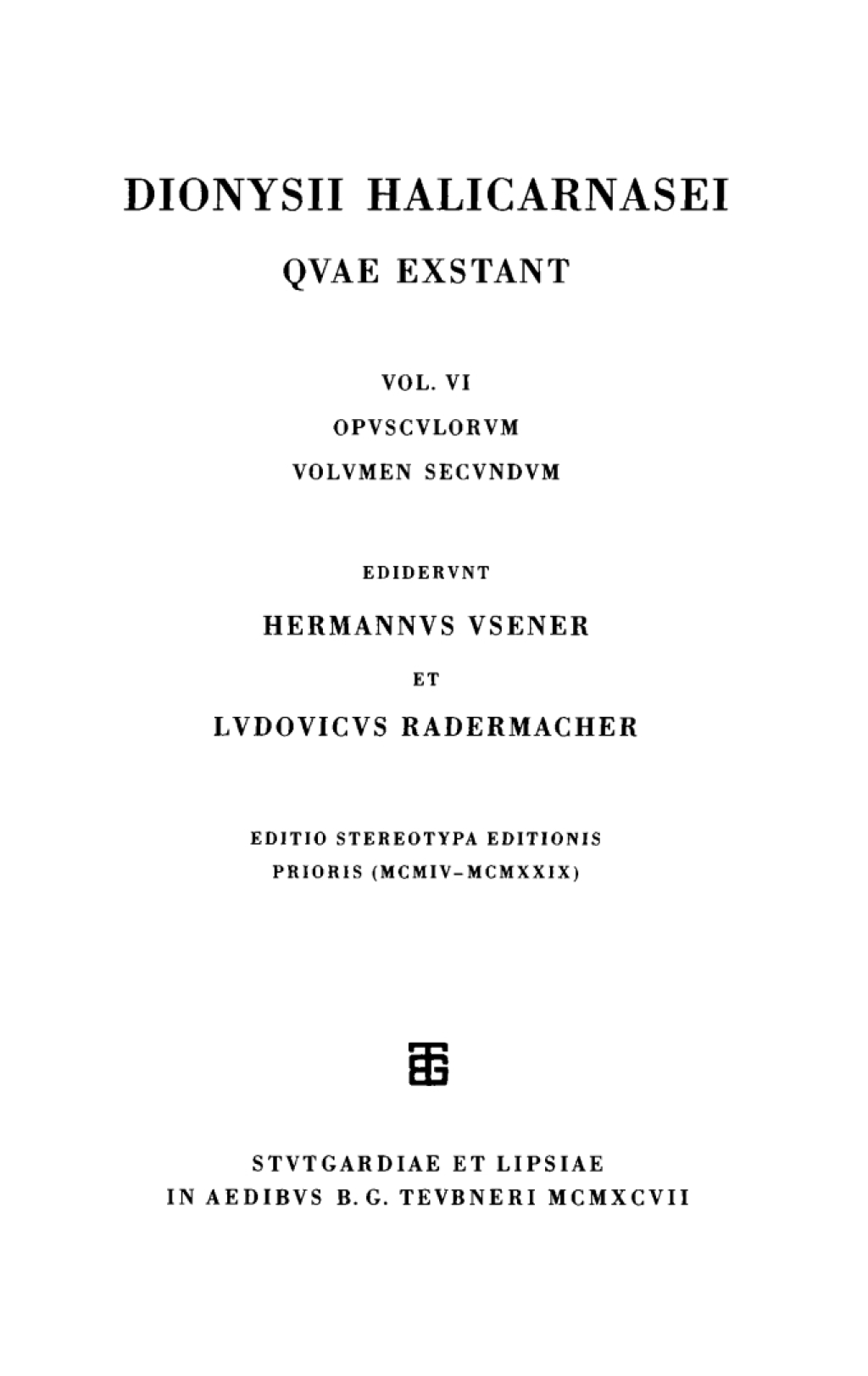 Opusculorum vol. II 1st Edition â€“ PDF/EPUB Version Downloadable