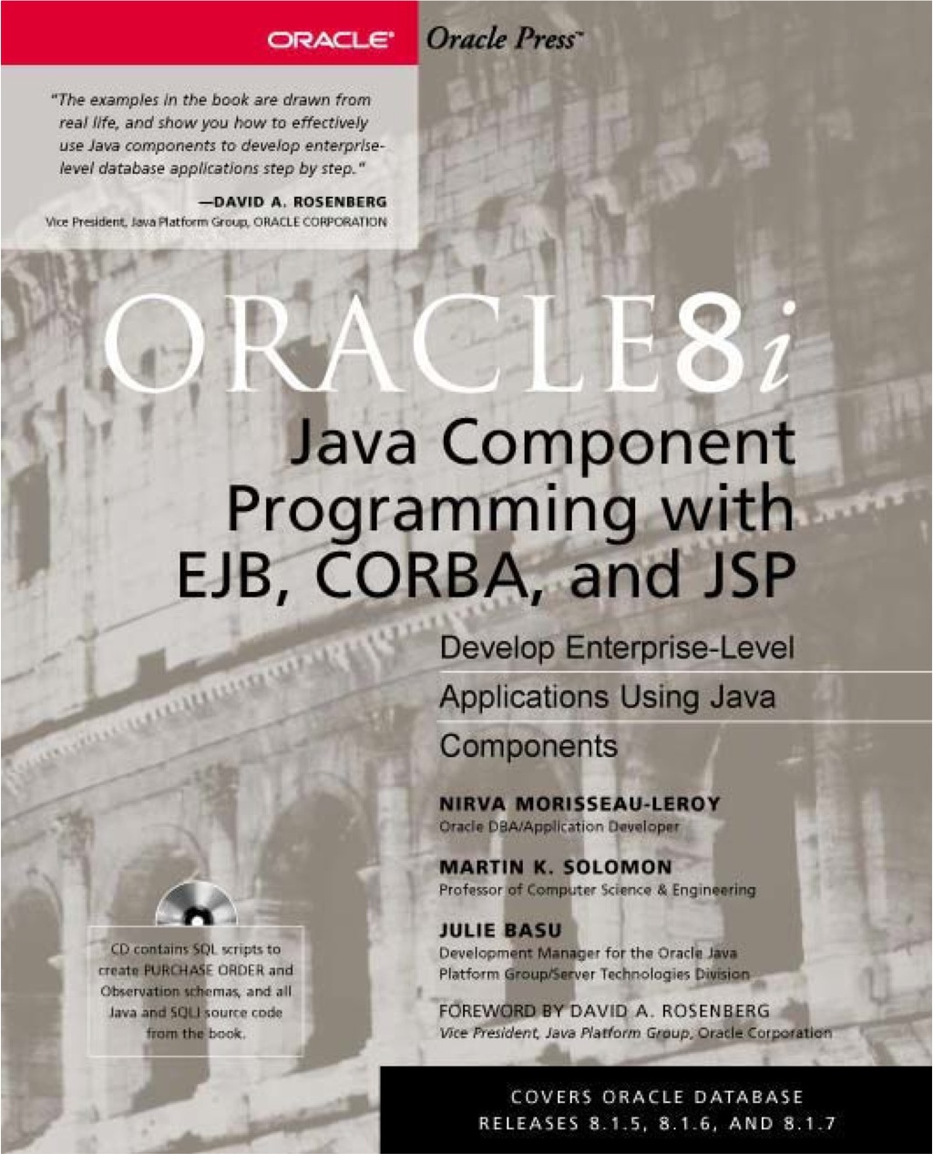 Oracle8i Java Component Programming With EJB, CORBA AND JSP 1st Edition â€“ PDF/EPUB Version Downloadable