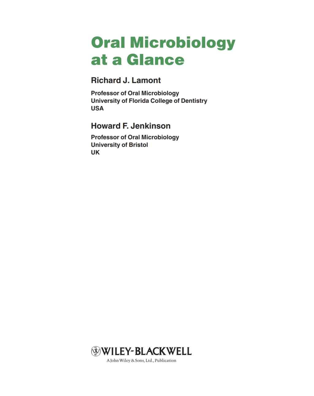 Oral Microbiology at a Glance 1st Edition â€“ PDF/EPUB Version Downloadable