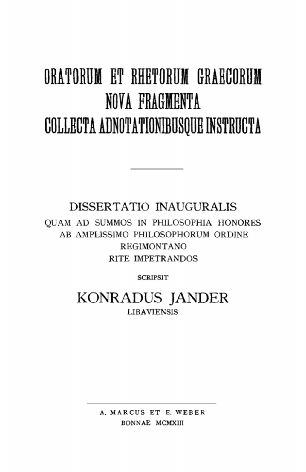 Oratorum et Rhetorum Graecorum Nova Fragmenta Collecta Adnotationibusque Instructa 1st Edition â€“ PDF/EPUB Version Downloadable