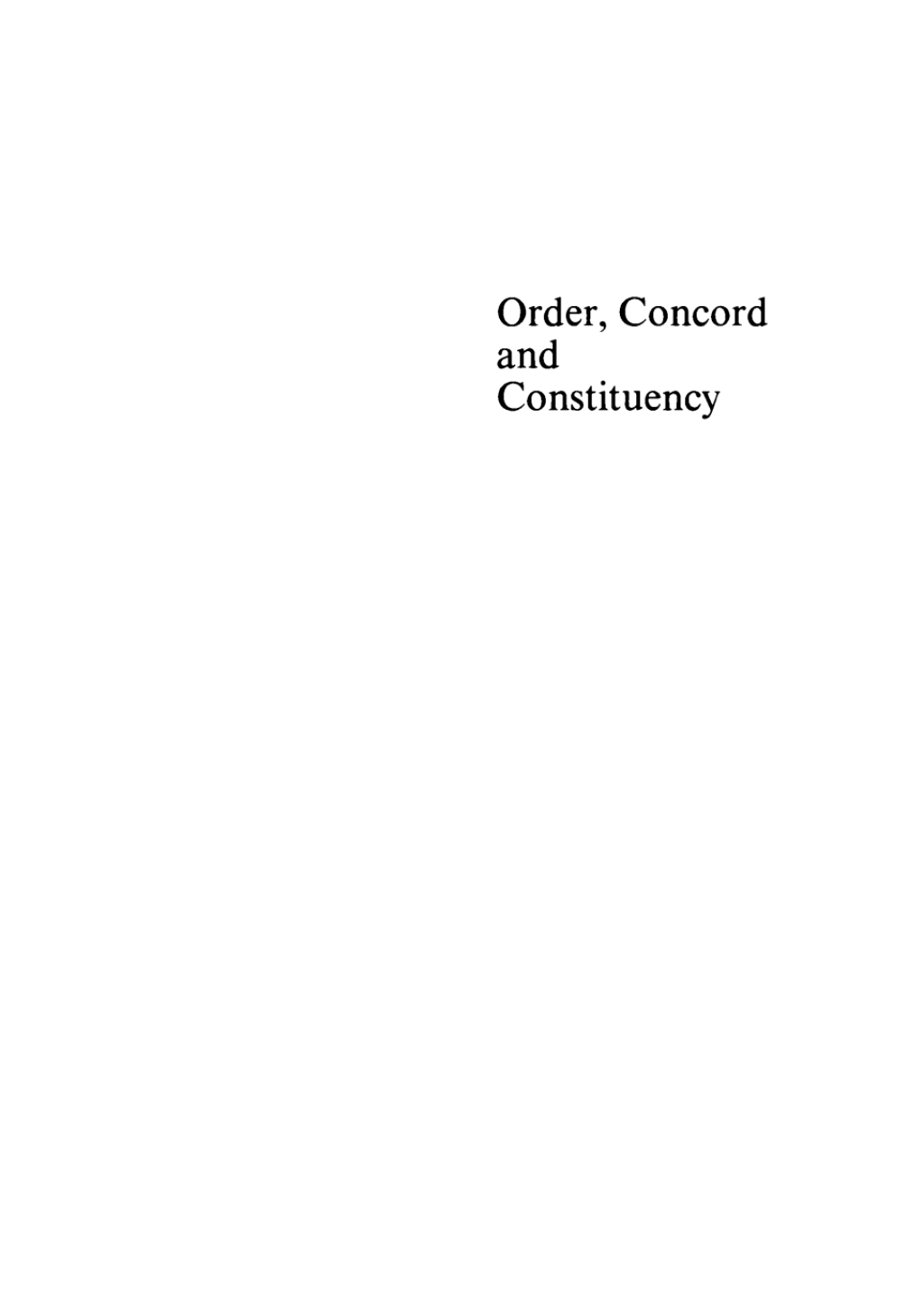 Order, Concord, and Constituency 1st Edition â€“ PDF/EPUB Version Downloadable