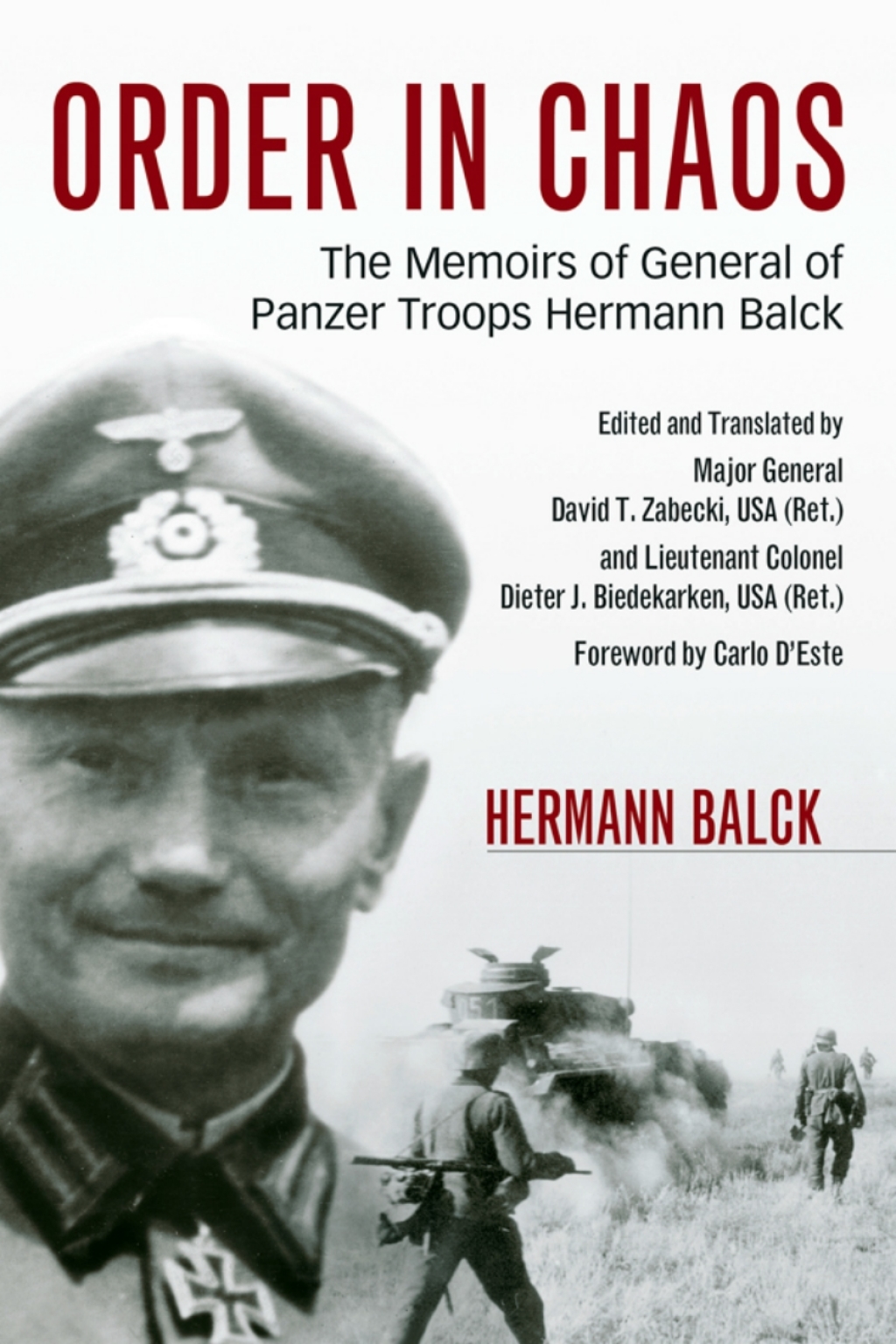 Order in Chaos The Memoirs of General of Panzer Troops Hermann Balck  â€“ PDF/EPUB Version Downloadable