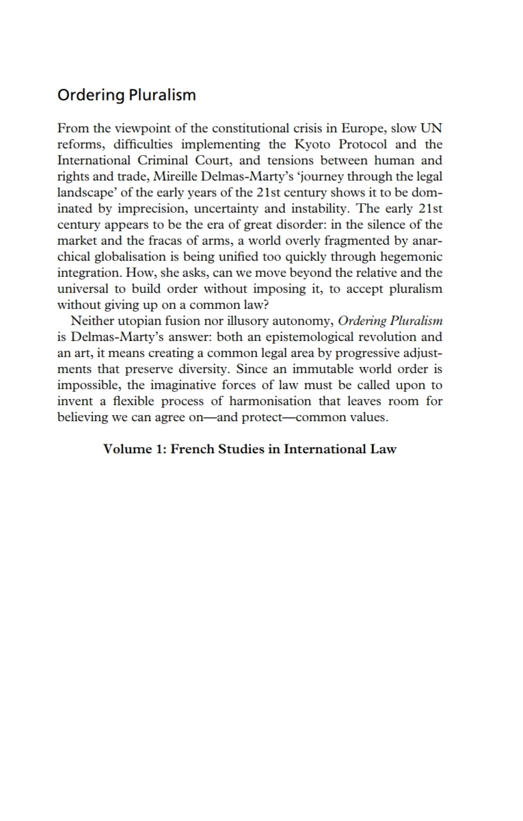 Ordering Pluralism A Conceptual Framework for Understanding the Transnational Legal World 1st Edition â€“ PDF/EPUB Version Downloadable